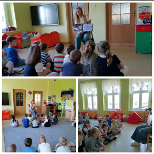 Zdjęcie przedstawia dzieci z grupy Motylki.