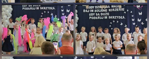 Uroczystość pożegnania z przedszkolem - Trachy