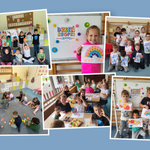 Zdjęcie przedstawia dzieci z grupy Pszczółki.