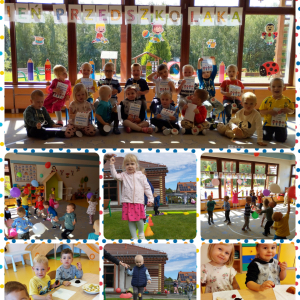 Zdjęcie przedstawia dzieci z grupy Biedronki.