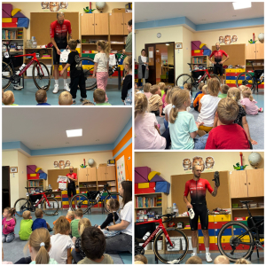 Zdjęcie przedstawia dzieci z Miejskiego Przedszkola w Sośnicowicach.