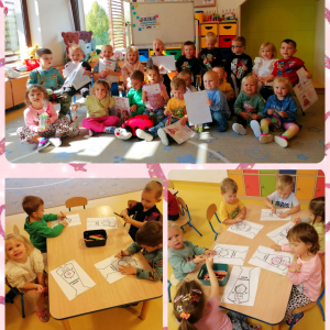 Zdjęcie przedstawia dzieci z grupy Biedronki.