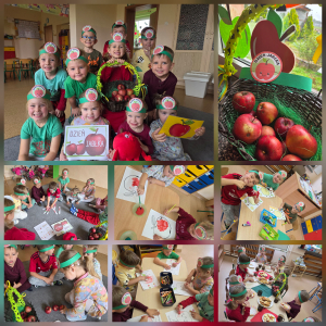 Zdjęcie przedstawia dzieci z grupy Sówki.