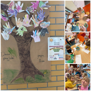 Zdjęcie przedstawia dzieci z grupy Żabki.