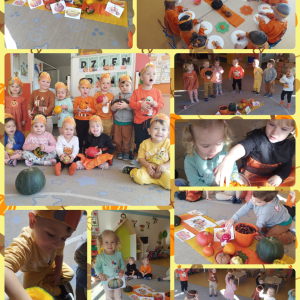 Zdjęcie przedstawia dzieci z grupy Biedronki.