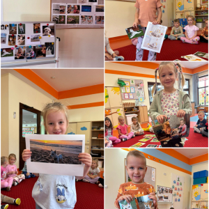 Zdjęcie przedstawia dzieci z grupy Żabki.