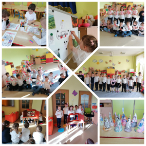 Zdjęcie przedstawia dzieci z grupy Motylki.