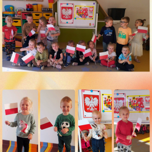 Zdjęcie przedstawia dzieci z grupy Biedronki.