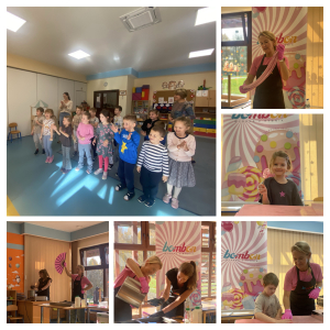 Zdjęcie przedstawia dzieci z grupy Pszczółki.