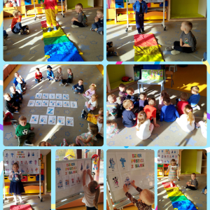 Zdjęcie przedstawia dzieci z grupy Biedronki.