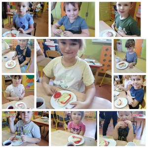 Zdjęcie przedstawia dzieci z grupy Motylki.