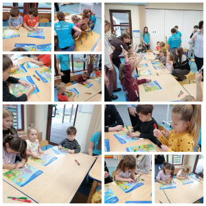 Zdjęcie przedstawia dzieci z grupy Motylki.