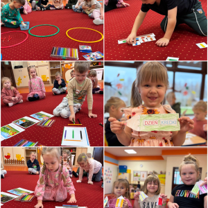 Zdjęcie przedstawia dzieci z grupy Żabki.