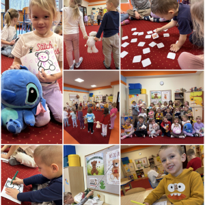 Zdjęcie przedstawia dzieci z grupy Żabki.