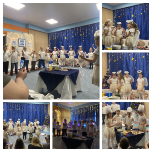 Zdjęcie przedstawia dzieci z grupy Pszczółki.