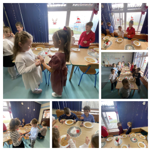 Zdjęcie przedstawia dzieci z grupy Pszczółki.