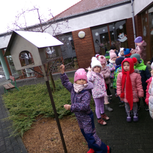 Zdjęcie przedstawia dzieci z grupy Żabki.