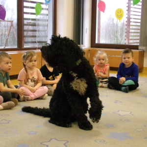 Zdjęcie przedstawia dzieci z grupy Biedronki.