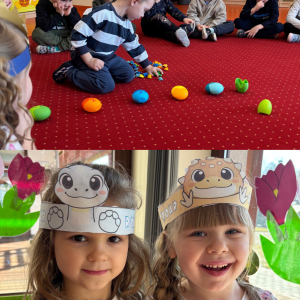 Zdjęcie przedstawia dzieci z Miejskiego Przedszkola w Sośnicowicach.