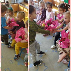 Zdjęcie przedstawia dzieci z grupy Biedronki.