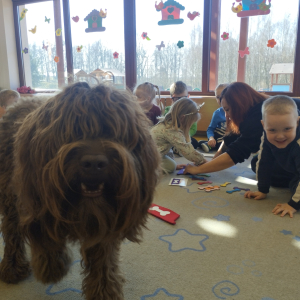 Zdjęcie przedstawia dzieci z grupy Biedronki.