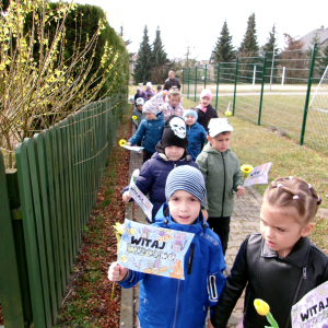 Zdjęcie przedstawia dzieci z grupy Motylki.