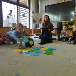 Zdjęcie przedstawia dzieci z grupy Biedronki.