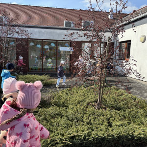 Zdjęcie przedstawia dzieci z grupy Żabki.